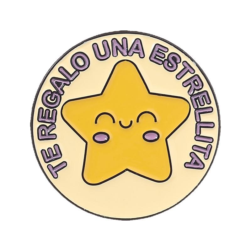 Spanish Quotes Series Enamel Pins JW.ORG Bible Verse Octagon Stop Sign Motivational Phrase Brooches Lapel Badge Jewelry Gifts