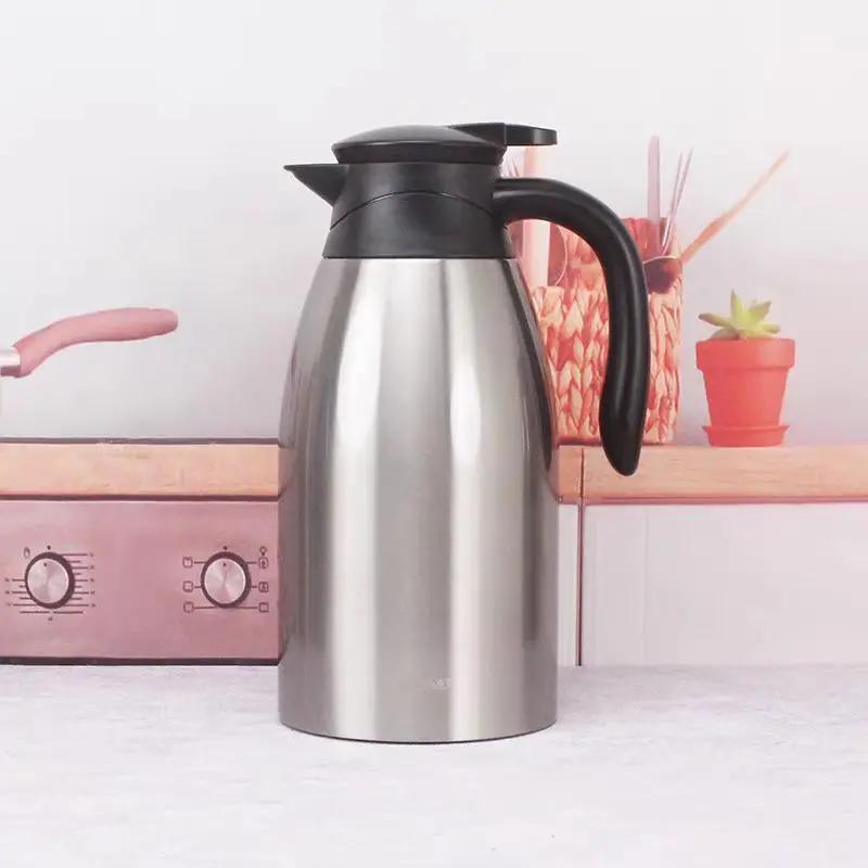 2L Insulation Kettle Thermal Coffee Stainless Steel Thermos Bottle Large Capacity  Inner Leakproof Insulation Water Pot Office