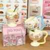 Cute Girl Goblet Cartoon Mug Ceramic Water Cup Household High-value Coffee Cup Good-looking Birthday Gift