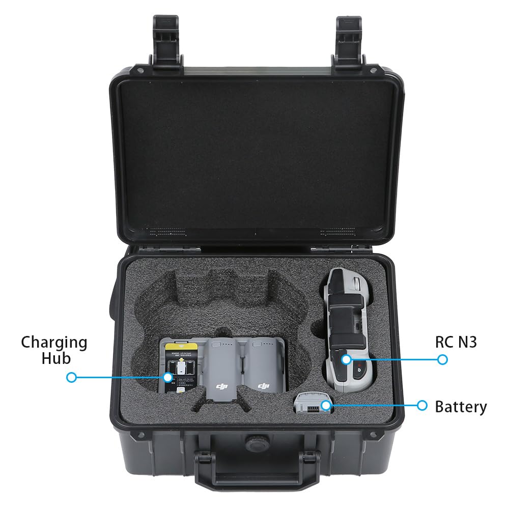 DJI Neo 2 Drone Storage Case, Waterproof Hard Carrying Case, Large Capacity, Full Protection, Dustproof, Shockproof, and Convenient to Carry