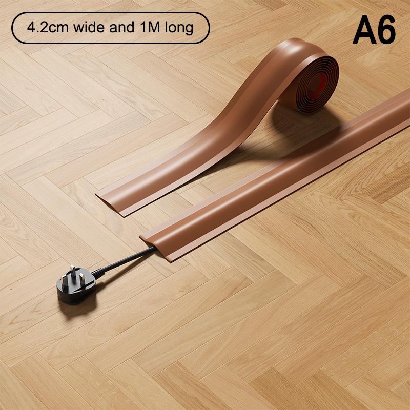 4.2/5.5M PVC Cord Cord Cover Floor For Wires On Floor Soft Floor Cable Cover Cord Hider Floor Cable Management Cable Protector
