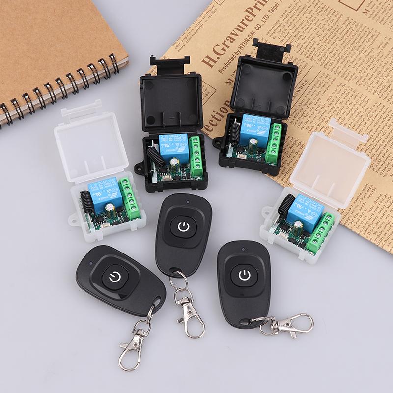 Universal Gate Remote Control Switch Dc 12V Rf 433 Mhz Asking Code Relay Receiver Diy Mini Module For Garage Door Led Lighting