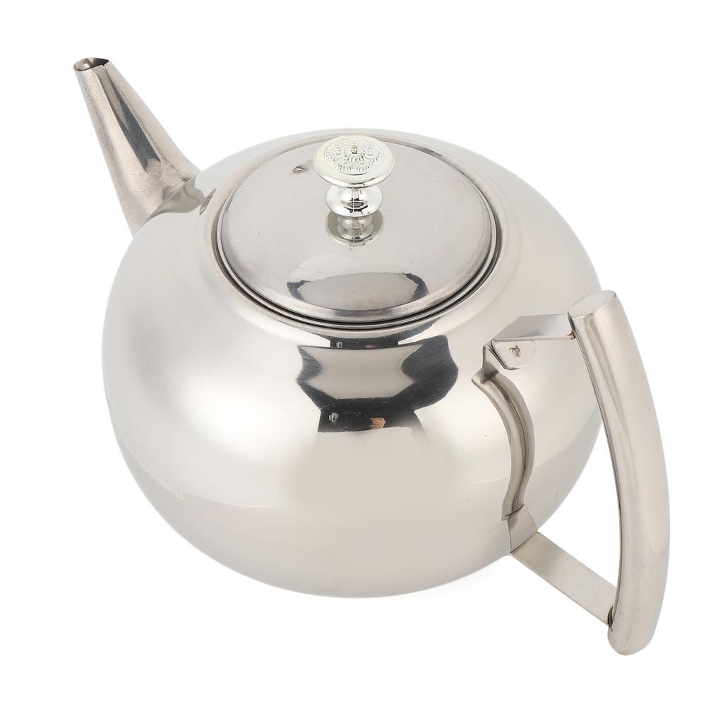 Nerezová konvička na čaj Nepropustná Ergonomická boční rukojeť Čajová konvice s odnímatelným sítkem 2000 ml