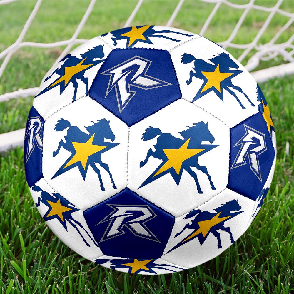 1PC Star Horse Logo Rapid Rise Symbol Soccer Ball Size 5 Football Machine Sewn Indoor/Outdoor Universal Football n14 Size 5