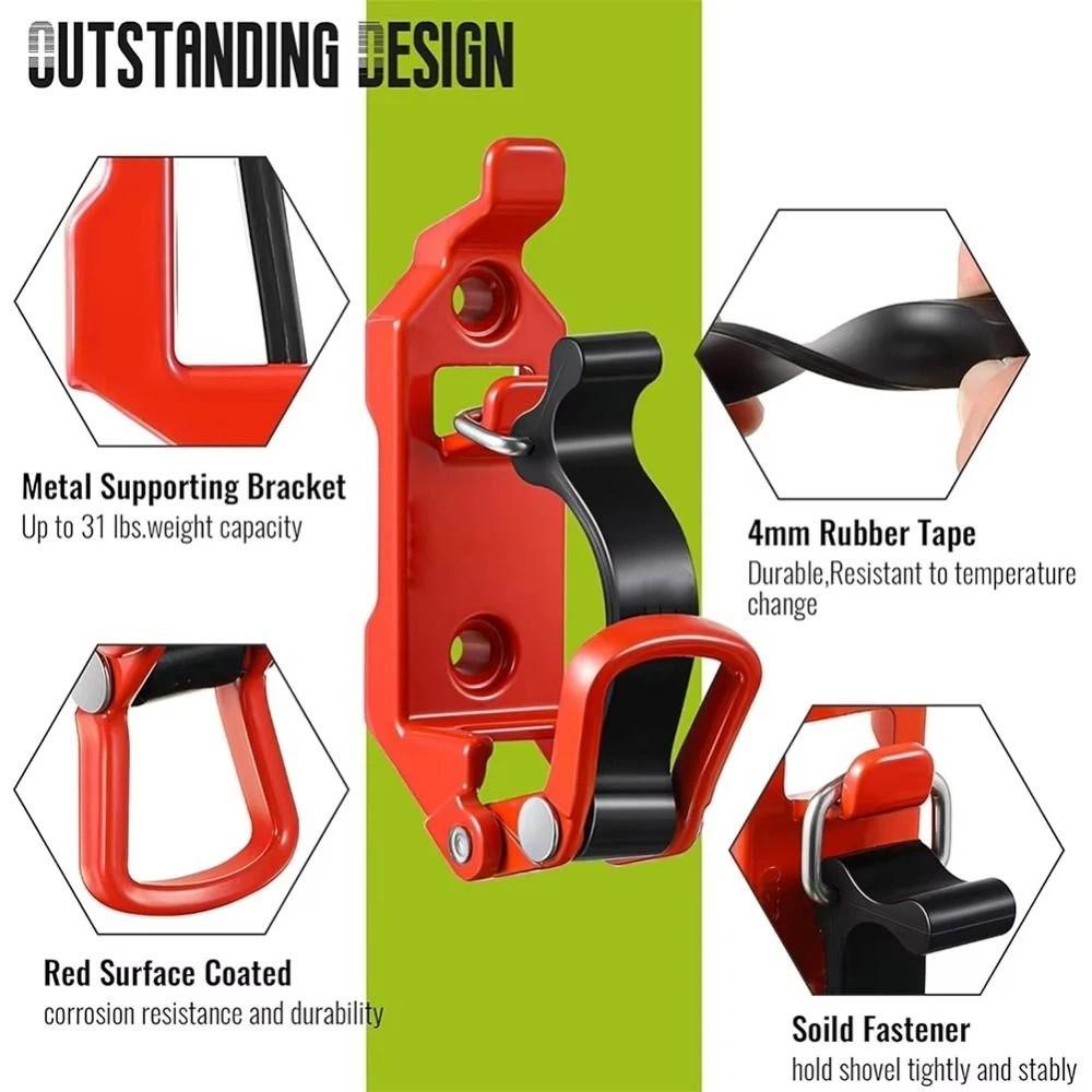 360 Degrees Mount Metal Clamp Wall Mounting Quick Release Roof Rack Accessories Buckle Tool Universal Fit Red