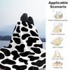 1PC cow printOutdoor Flannel Blanket - Soft Plush Decor for Picnics, camping, Bedroom, Playroom, Office, or Lunch Break 1364A