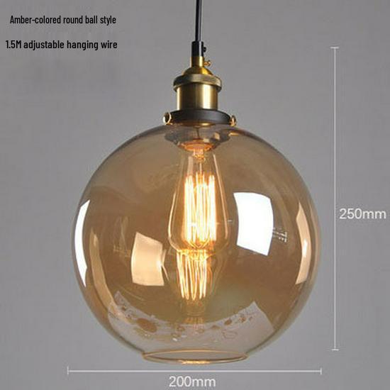 

Скандинавский Ретро Минималистичный Стеклянный Подвесной Светильник для Столовой, Ресторана, Бара или Кофейни. Without Bulb