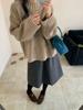 Women's Thick Pure Wool Turtleneck Sweater - Autumn/Winter Loose Knit Cashmere Style