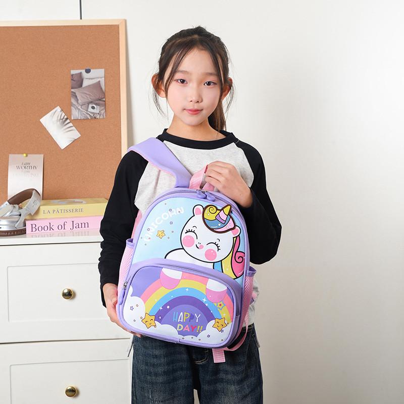 Cartoon Dinosaur Unicorn Backpack For Toddlers With Breathable Nylon For School Use
