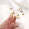 10Pcs Stainless Steel Loose Beads Big Hole Spacer Bead Charm Pendants for DIY Bracelet Necklace Jewelry Making Accessories