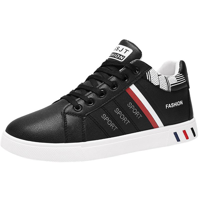 2024 Spring Men's Casual White Mid-High Skate Shoes, Extra Large Size, Trendy Breathable Sports Design