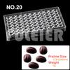 Polycarbonat Schokoladenformen Quadratisch Rund Süßigkeiten Süßwarenriegel Form Backen Kuchen BonBon Süßwarenwerkzeuge Backzubehör