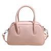 Trendy texture handbag 2025 autumn new fashion foreign style shoulder bag large capacity solid color simple messenger bag