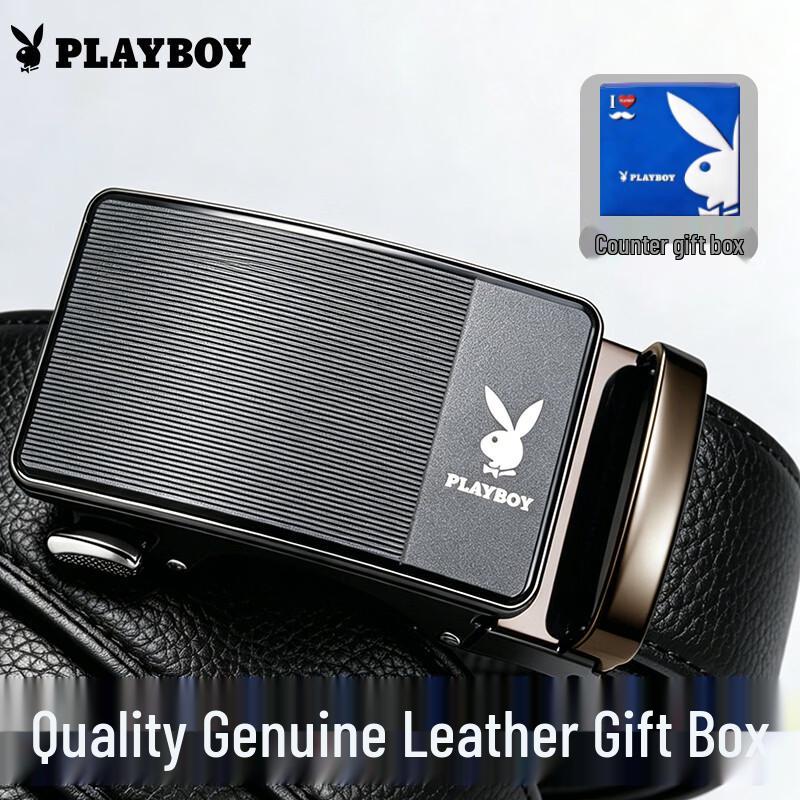 

PLAYBOY Men s Automatic Buckle Leather Belt