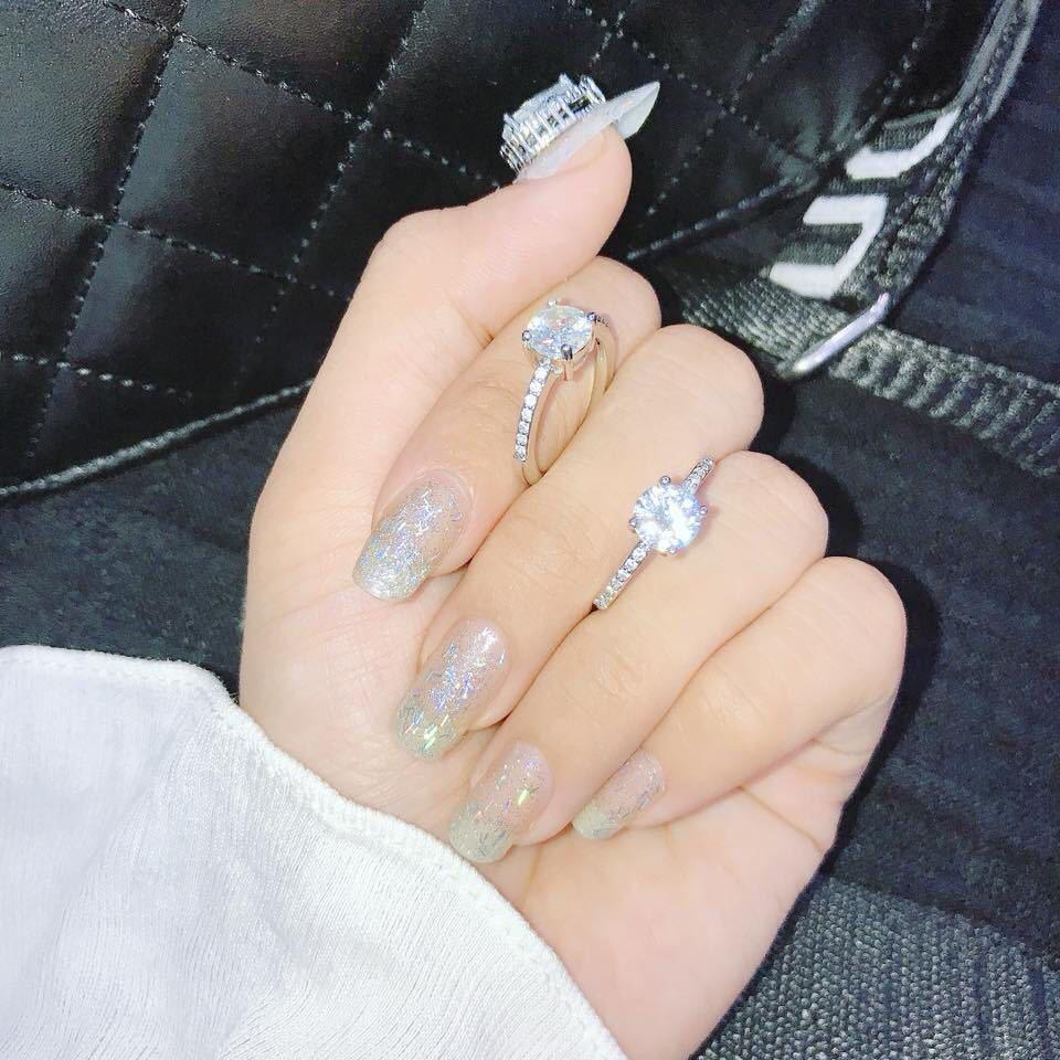 S925 Silver-Plated Zircon Wedding Ring - European & American Style by Sanjie