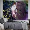 Miss Kobayashi's Dragon Maid Anime Cartoon Wandteppich Kunst Science-Fiction Zimmer Heimdekoration Wandbehang Blatt