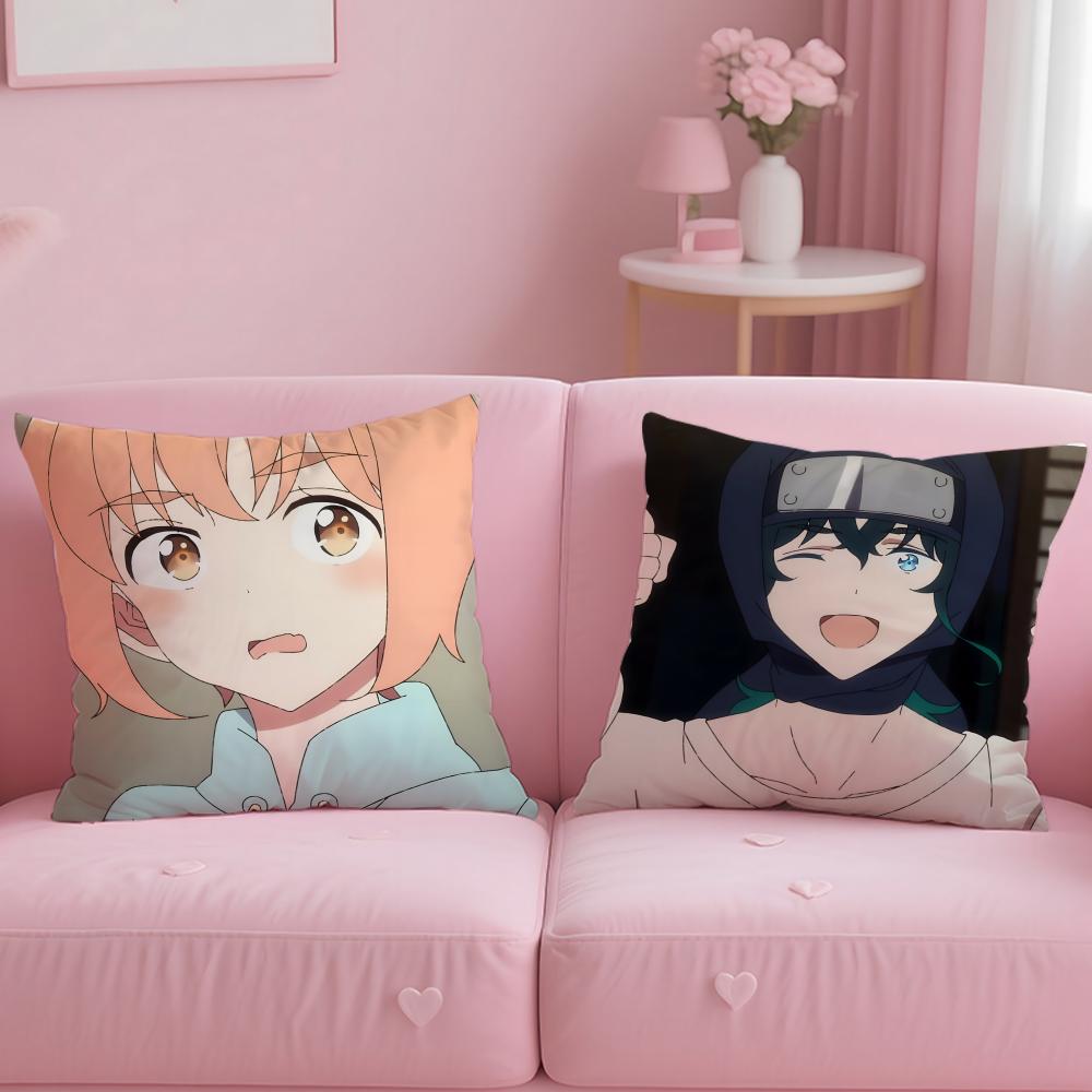 anime Taisou Zamurai Cushion Cover Soft EasyWash Pillow Case Versatile for Couch Bed Travel and Office