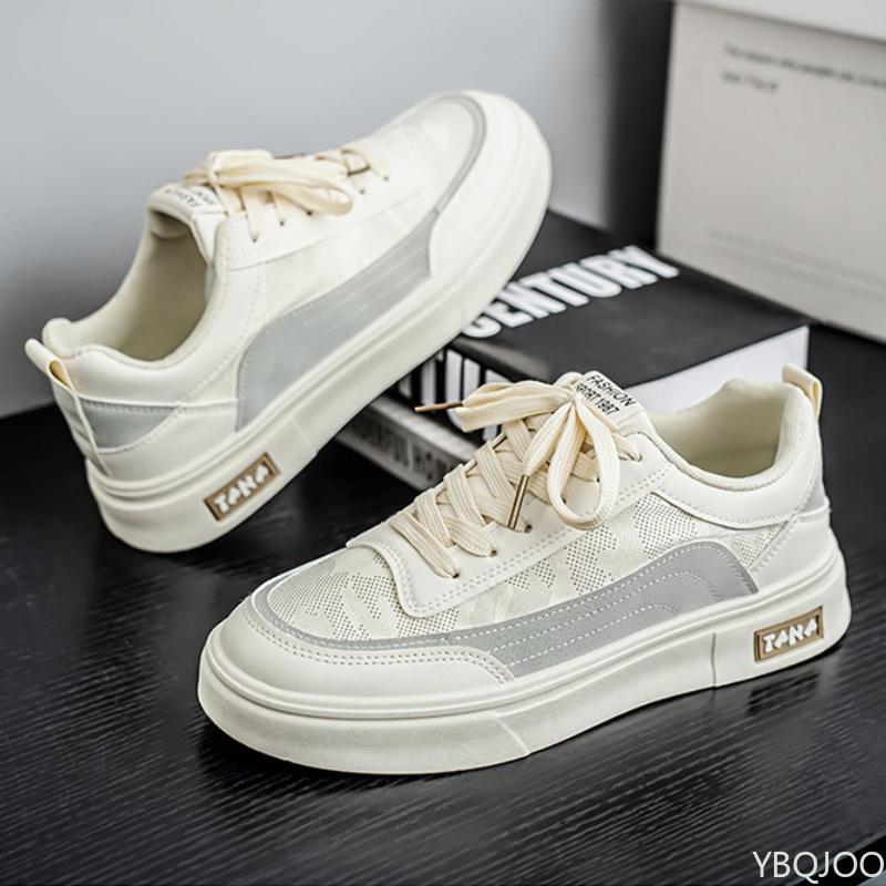 Fashion Summer Men's New Breathable Canvas Shoes Men's Trendy Versatile Thick Bottom Simple Comfortable Sports Leisure Board Shoes