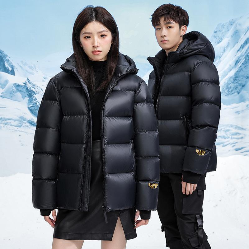 Winter Short Down Jacket for Men and Women Couples Thickened Cotton Coat