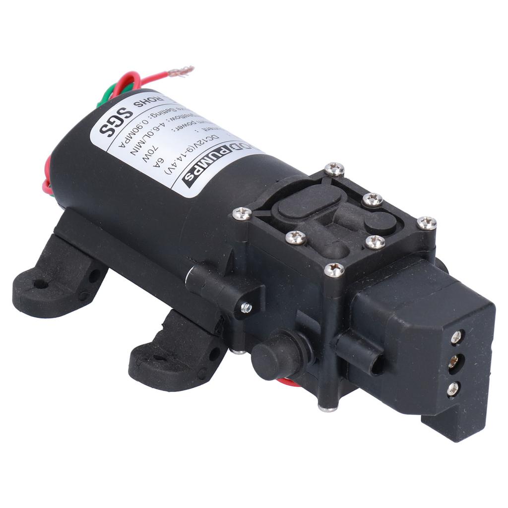 3308 Diaphragm Pump Self Priming Spray Pump for Garden Irrigation Car Washing 12V 70W