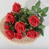 Single Of Bouquet Nine Head Roses Artificial Fake Flowers Wedding And Home Decor