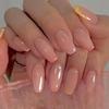 Short Ballet Jumping Color French Sweet White European and American Ins Style Fake Nail Flakes