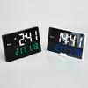 Simple Narrow Frame LED Electronic Clock Photosensitive Bedside Alarm Clock Large Screen Temperature Week Multifunction Clock 6627