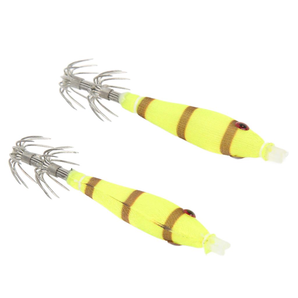Squid Hook Intensive Luminous Stainless Steel Cuttlefish Jig Polishing Double Row Fishing Bait