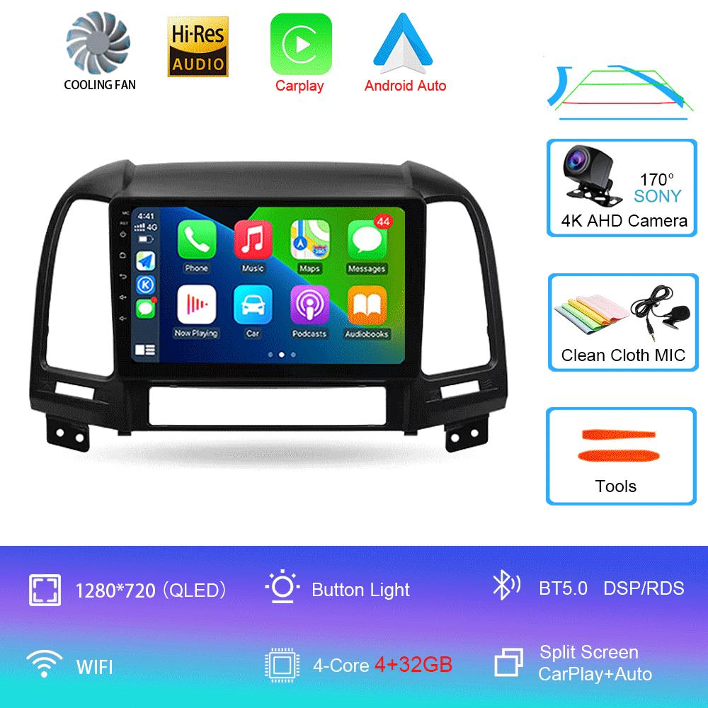 Android 14 Car Radio For Hyundai Santa Fe 2 2006 - 2012 Player Multimedia Navigation Stereo GPS No 2din 2 Din Dvd