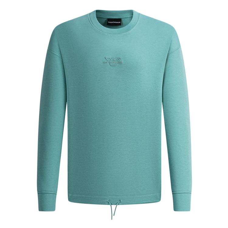 

Emporio Armani Blue Minimalist Comfortable Round Neck High Quality Slimming Casual Sweatshirt Unisex sweatshirt 3D1M62-1JHSZ-0744 M