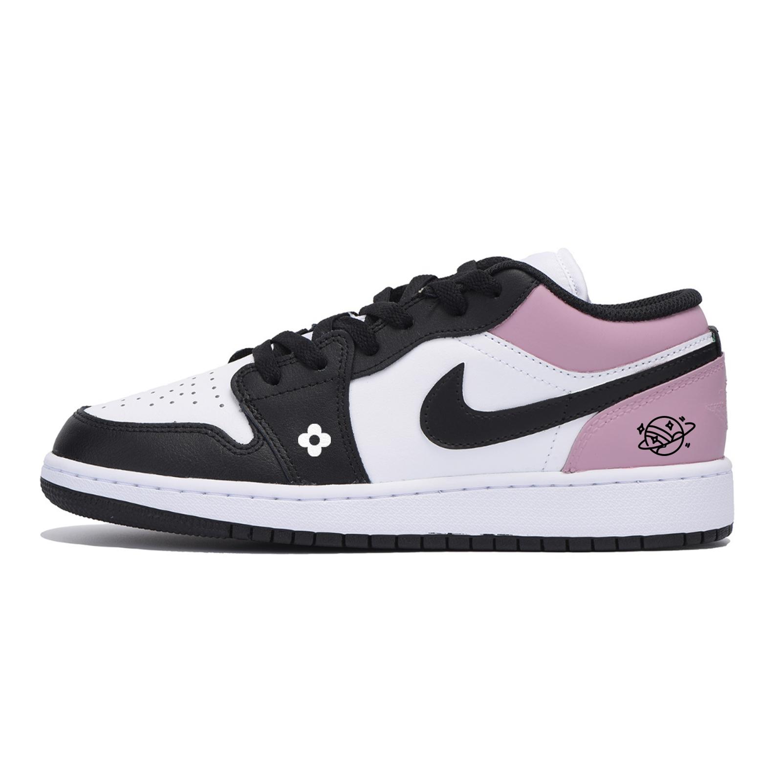 

Jordan Air Jordan 1 Urban Chic Style Low top Vintage Basketball Shoes Men s White 553558-131(Team85-) 43