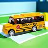 High Imitation Pull Back Car Vehicle Model School Bus Model Zinc Zinc Alloy Bus Model  Collection Toys