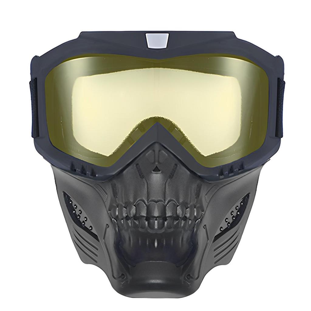 Retro Harley Windproof Face Shield & Goggles for Motorcycle Riding