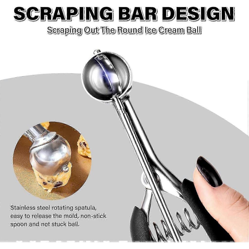 Extra Small Cookie Scoop 1 Tsp, Professional Stainless Steel Mini Ice Cream Scoop 25 Mm, M