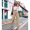 Pantaloni Estivi Casual da Donna Pantaloni a Gamba Larga a Vita Alta Pantaloni da Lavoro Pantaloni da Donna