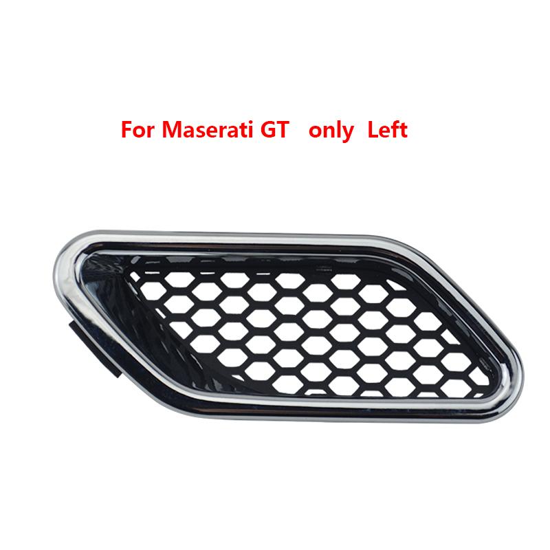 1Pcs For Maserati Ghibli Levante Quattroporte GT Car Front Side Grille Air Intake Fender Vents Grill