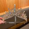 1 Alloy Rhinestone Crown Fashionable Temperament Crown Sweet Wind Headband Suitable for Birthdays and Performances As a Hair Acc
