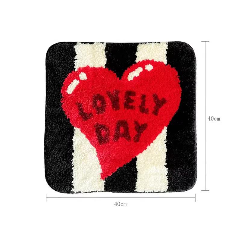 Lovely Tufting Seat Cushion Soft Round Square Floral Coffee Egg Chair Sofa Pad Home Office Warm Decor for Autumn Winter 40x40cm