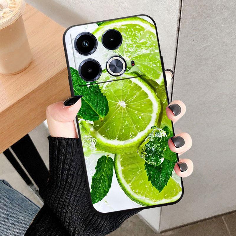 For Infinix Note 40 4G Phone Case X6853 Black TPU Back Cover For Infinix Note 40 Cases Soft Silicone Shell Note40 Funda Bumper