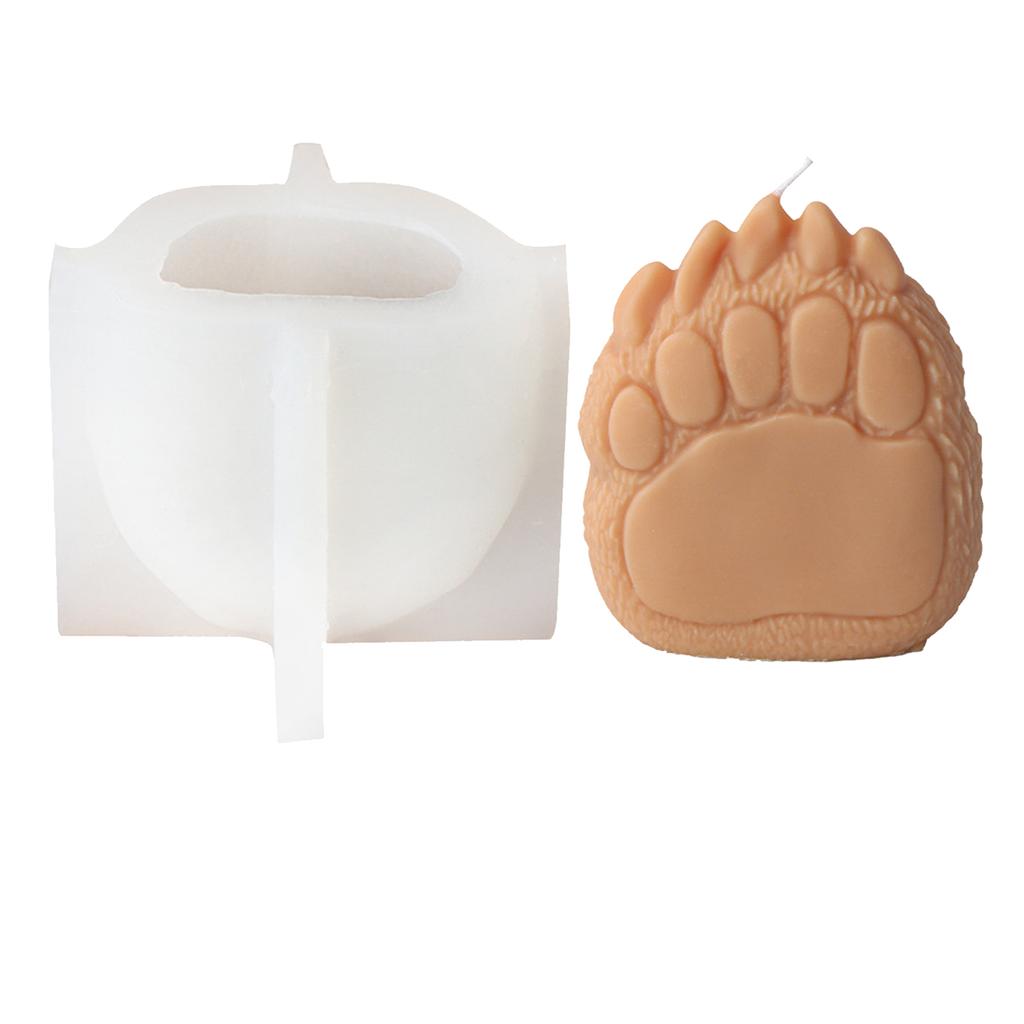 Candle Silicone Molds Candle Crafting Molds Bear Theme Silicone Texture Ornament Moulds Gift for Craft Enthusiasts