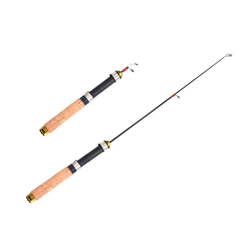 Outdoor Winter Fishing Fish Spinner Rod Winter Sport Mini Fishing Rod Telescopic Ice Fishing Rod, Shrimp Fishing Rod