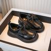 Girls' Butterfly Princess-style Leather Shoes, New Spring Collection, Children's Non-slip Soft-soled Flats, Retro Ballet Flats