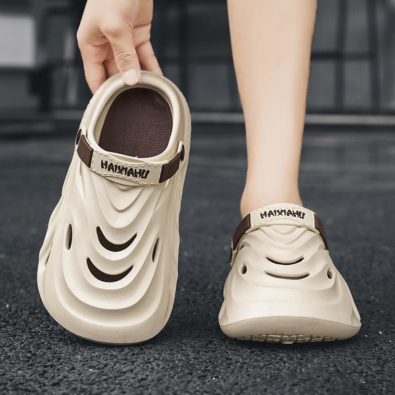 Men Outdoor Sandals Slippers Beach Comfortable Thick Sole Clogs Men Casual Shoes Garden Shoes Men Women Beach Sandals