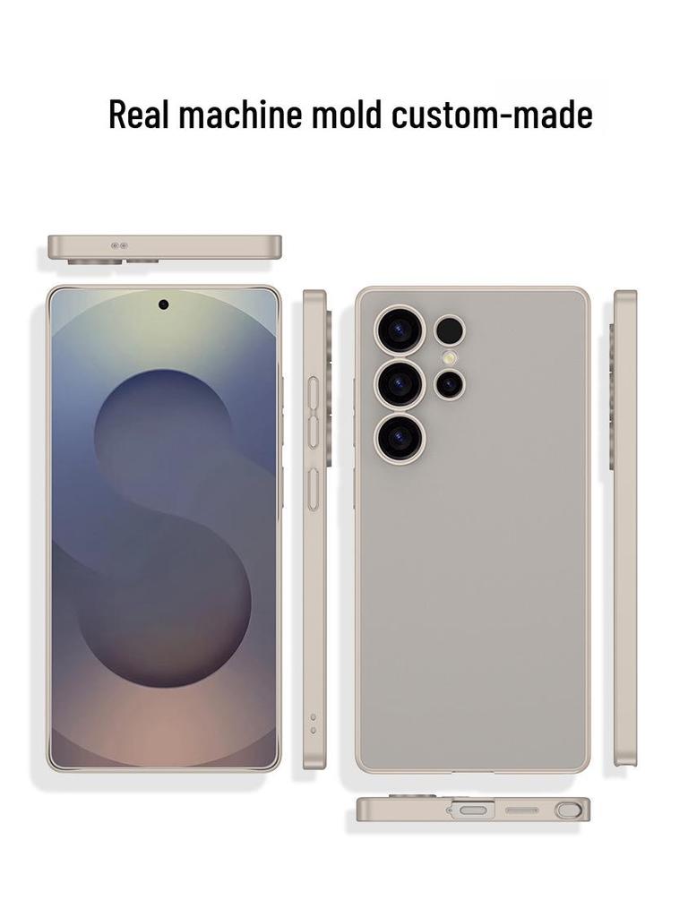 Semi-Transparent Frosted Solid-Color Case for Samsung S25 Ultra: Simple Protective Shell