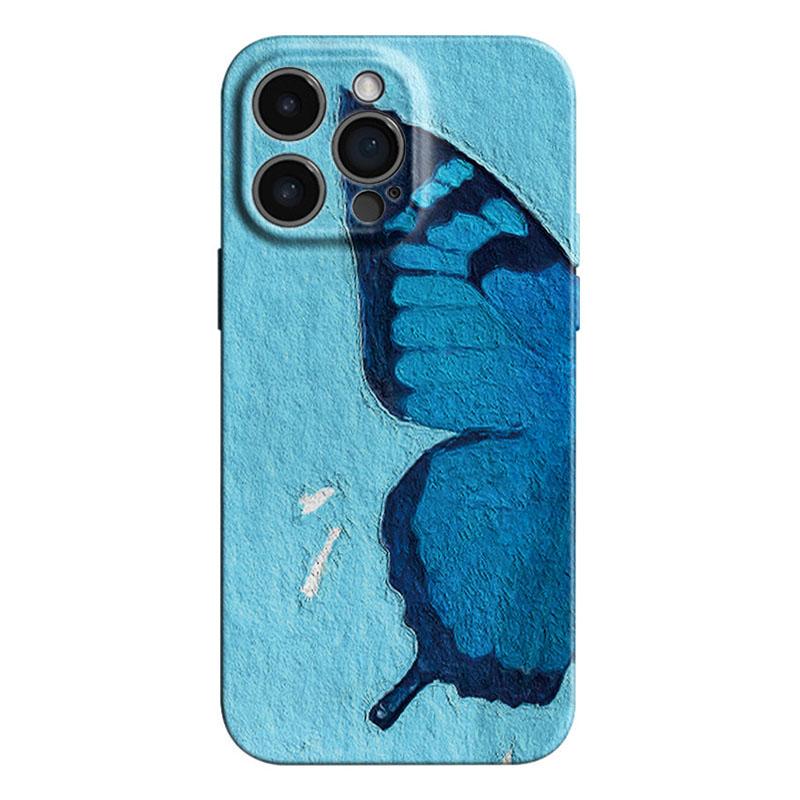 

Shiny Butterfly Phone Case for iPhone 17 16e 16 15 14 13 12 11 Air Pro Max XS XR XSMax 6 7 8 Plus Glossy Film Hard PC Cover iPhone 16e
