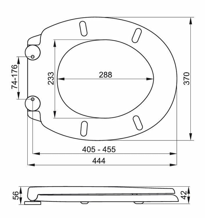 Wave Soft-Close Detachable Toilet Seat Dp White