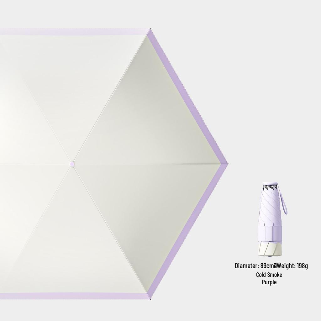Ultra-Light Compact Folding Umbrella: High-End Student Rain & Sun Protection