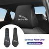 Car Seat Headrest Cover Leather Neck Pillow Protector Accessories For Jaguar XF XJ XFR XKR S-Type F-Type X-Type F-Pace I-Pace E HH44