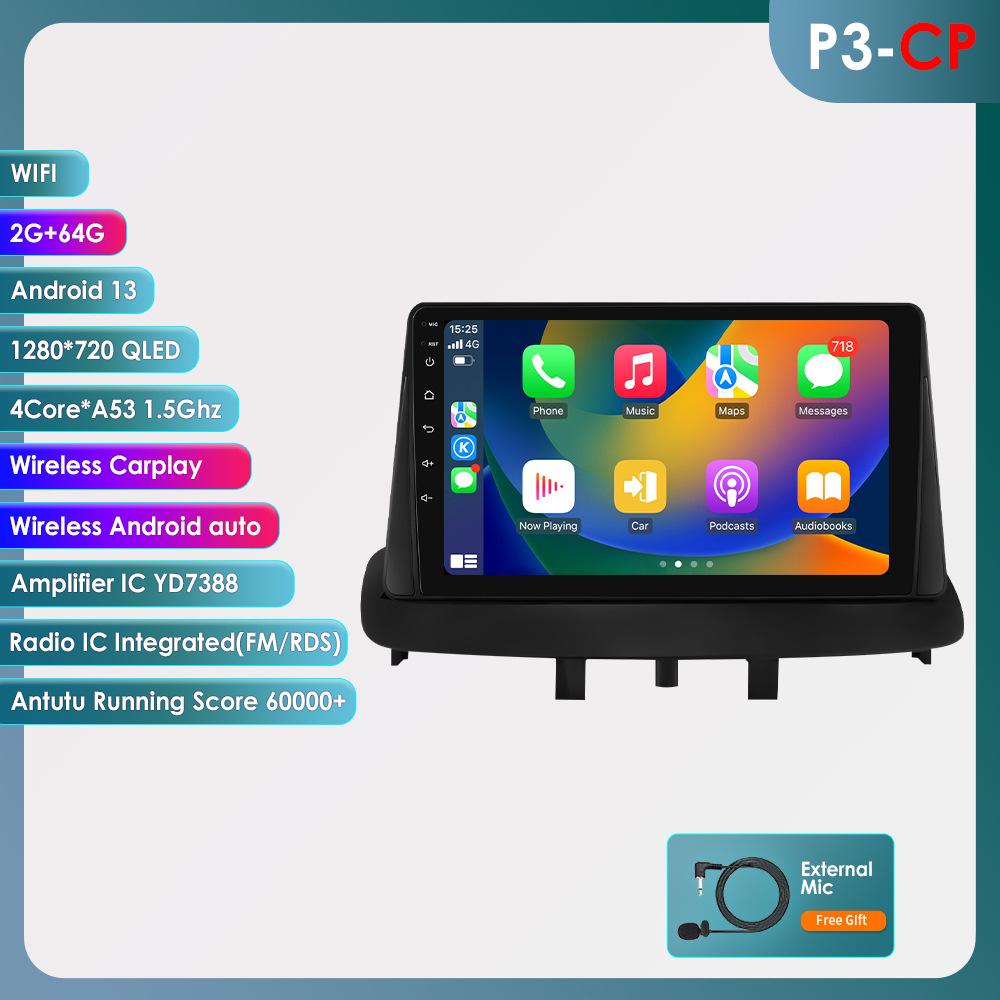 9" Large Screen Android GPS Navigation for 08-14 Megane 3 - Intelligent All-In-One Car System