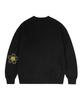 GRAVER [Unisex] Elbow Flower Dot Sweatshirt_Black